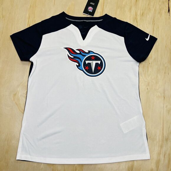 NEW MD WOMENS Tennessee Titans Nike Impact Exceed Performance Notch Neck Shirt - Picture 1 of 11